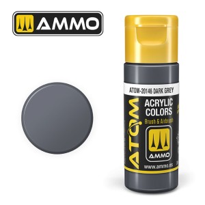 AMMO by MIG Jimenez  ATOM COLOR Dark Grey