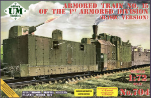 Unimodels 1:72 UMT704 Armored train No.15 of the 1st. armored division (basic version) - NEU