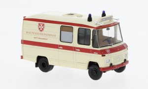 Brekina H0 1/87 36944 Mercedes L 508 RTW 1978, Malteser Hilfsdienst,  - NEU