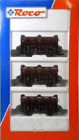 Roco H0 44074 Güterwagen-Set Muldenkippwagen DB 3-tlg. OVP (1602h)