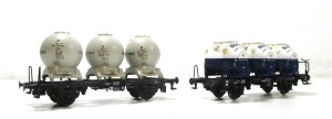 Roco H0 46521 Behältertragwagen-Set 2-teilig DB KKK OVP (1988h)