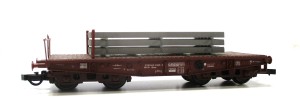 Roco H0 46383 Schwerlastwagen Slmmp Stahlladung SNCB KKK ohne OVP (3353h)