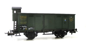 Trix H0 23601 Güterwagen mit Bremserhaus 41054 K.Bay.St.B. EVP (3382h)