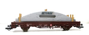 Roco H0 47847 Rungenwagen Ladung Betonträger Betomax DB OVP (2694h)