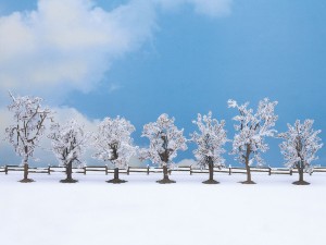 NOCH H0,TT,N,Z 25075 Winterbäume, 7 Stück, 8 - 10 cm hoch