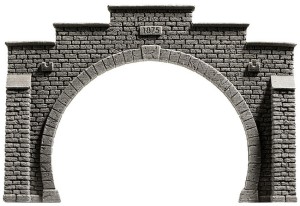 NOCH H0 58052 Tunnel-Portal, 2-gleisig, 21 x 14 cm