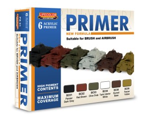 Lifecolor  PS01 6 Coloured Acrylic Primers 6 x 22 ml