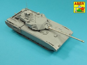 Aber Models 1:35 35 L-314 Armament for Russian Main Battle Tank T-14 ARMATA barrel for 125 mm 2A82-1M cannon &barrel for 12,7 mm Kord AA MG