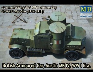 Master Box Ltd. 1:72 72008 Austin Mk.IV British armored car,1914-18