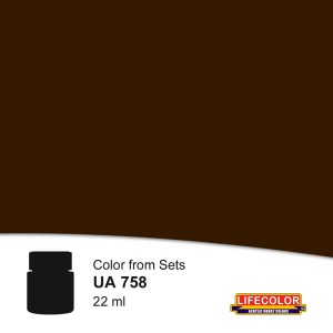 Lifecolor  NUA758 Blackened Umber 22 ml