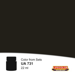 Lifecolor  NUA731 Dirty Black 22 ml