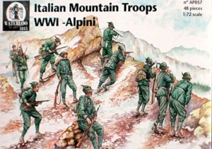 WATERLOO 1815 1:72 AP057 Italian Mountain Troops WWI - Alpini