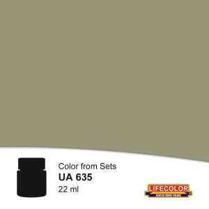 Lifecolor  NUA635 Medium Green-Grey MS3 22 ml