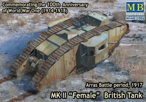 Master Box Ltd. 1:72 72006 Mk II Female British tank.Arras Battle