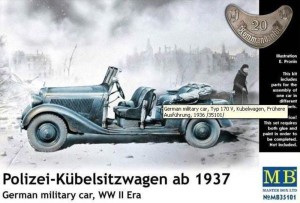 Master Box Ltd. 1:35 35101 Polizei-Kubelsitzwagen ab 1937 mil. car