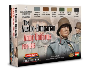 Lifecolor  CS59 The Austro-Hungarian Army Uniforms 1916-1918 6 x 22 ml