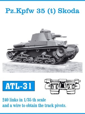 Friulmodel 1:35 ATL-031 Tracks for Pz.Kpfw 35 (t) Skoda