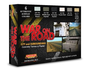 Lifecolor  CS49 War On The Road – Concrete Tarmac & Plaster 6 x 22 ml