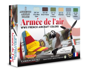 'Lifecolor  CS56 WWII French Aircraft Colors - Armée De L''Air 6 x 22 ml'