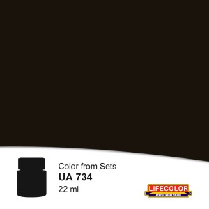 Lifecolor  NUA734 Worn Black 22 ml