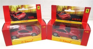 Modellauto 1:38 Konvolut 2 Ferrari F430/575GTC Shell-Sammel OVP (2650h)