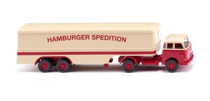 Wiking H0 1/87 051239 Koffersattelzug MAN Pausbacke "Hamburger Spedition" - NEU