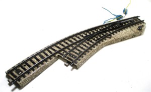 Märklin H0 5141 M-Gleis elektrische Bogenweiche links ohne OVP (Z93-20h)