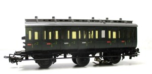 Märklin H0 330/1 Personenwagen Abteilwagen 2.KL Licht ohne OVP (1686h)