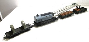 Fleischmann H0 5597 Kranwagen Set 4tlg. Krupp-Ardelt DB ohne OVP (1483h)