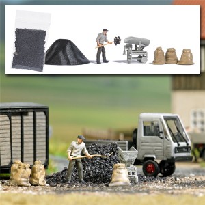 Busch H0 7928 Action Set  Kohle wiegen