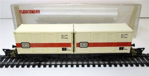 Spur H0 Fleischmann 5232 Containertragwagen DB OVP (877H)