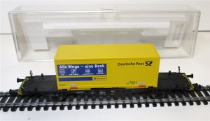 Spur H0 Fleischmann 5237K Containertragwagen Deutsche Post DB OVP (899H)