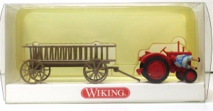 Wiking 1/87 89301 31 Hanomag Traktor + Leiterwagen - OVP (Spur H0)(69-29)