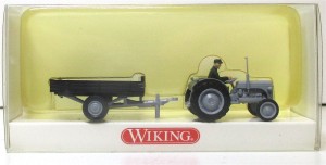 Wiking 1/87 89240 27 Ferguson TE Schlepper mit Anhänger - OVP (Spur H0)(69-30)