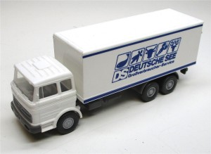 Wiking 1/87 MB Koffer-LKW Deutsche See o.OVP (Spur H0)(02-11)