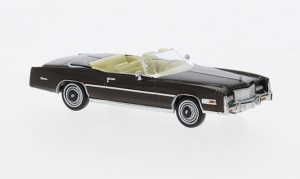 Brekina 19757 Cadillac Eldorado Convertible, dunkelbraun, 1976, 1:87