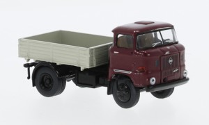 Brekina 71256 IFA W 50 Zugmaschine, dunkelrot/grau, 1965, 1:87