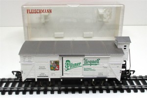 Spur H0 Fleischmann 5357 Güterwagen Pilsener Urquell OVP (759K)