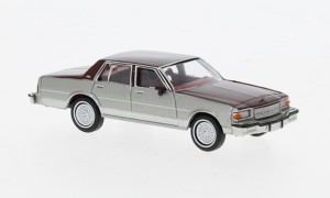 Brekina 19708 Chevrolet Caprice, silber/dunkelrot, 1987, 1:87