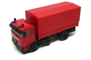 Herpa 1/87 MAN LKW Pritsche / Plane Feuerwehr  o.OVP (Spur H0)(73-42)