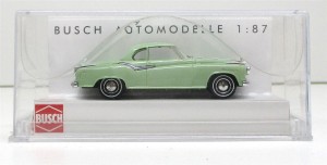 Busch 1/87 43100 Borgward Isabella Coupe grün OVP (Spur H0)(73-48)