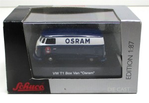 Schuco 1/87 25379 VW T1 OSRAM blau/weiß OVP (Spur H0)(A9-01)