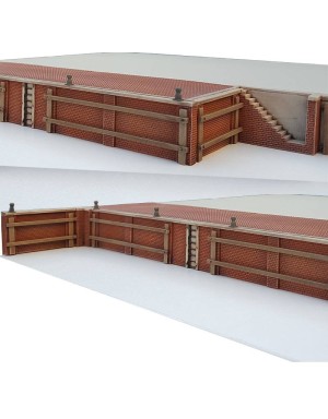 Alsacast H0 8710.209 Bausatz  Kaimauer aus Backstein horizontal gemauert  - OVP NEU