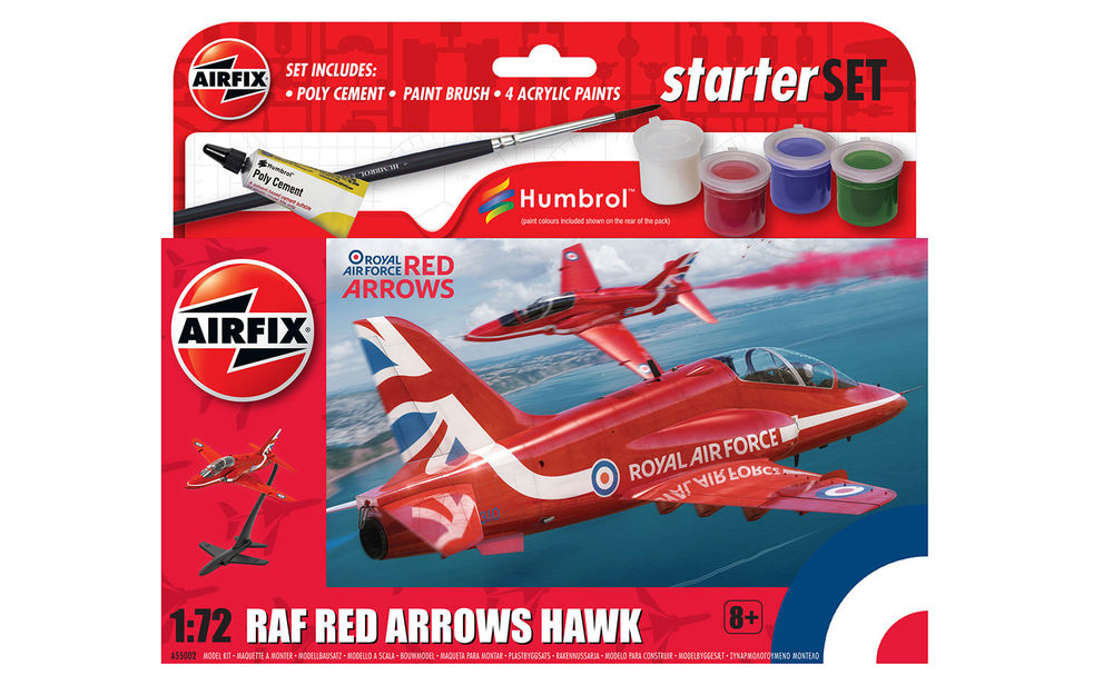 Airfix 1:72 A55002 Small Beginners Set Red Arrows Hawk-1555002